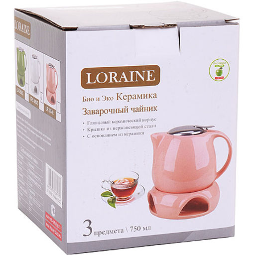 30646 Заварочный чайник РОЗОВЫЙ 750 мл LR (х8) - Mayer&boch фото 3