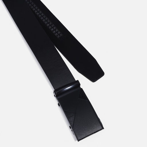 Ремень мужской, ширина 4 см, автомат, пряжка металл, цвет чёрный - Simaland фото 2