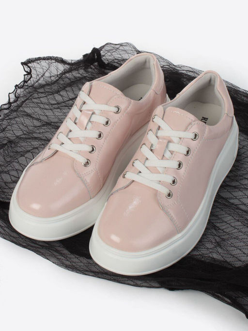 05-PDD215-5 LT. PINK Кроссовки женские (натуральная кожа) - Фабричный китай фото 14