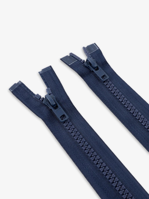 Цена за 10 шт. Молния «Трактор», №8, разъёмная, 2 замка, замки автомат, 110 см, тёмно-синяя