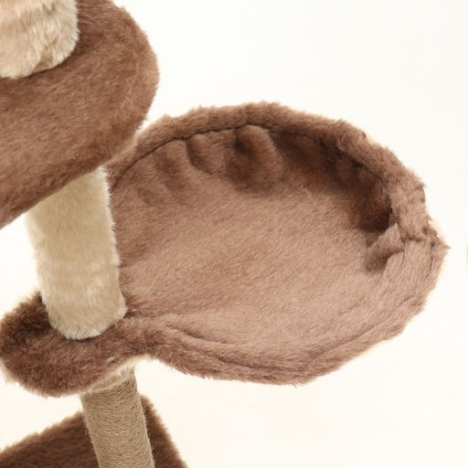 Комплекс для кошек с когтеточкой, разборный, 3-х уровневый, 80 х 42 х 139 см, бежевый - Пижон фото 7