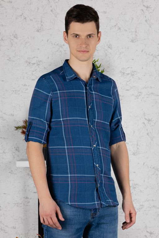 рубашка 
 17.2554-MAVI - Ce&ce фото 5