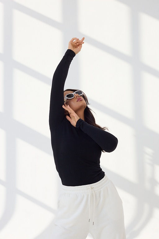 Лонгслив женский Чёрный - Амавес-текстиль фото 5