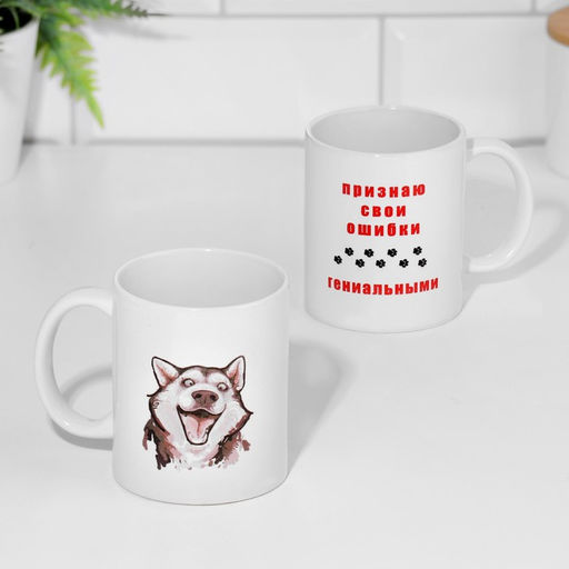 Кружка сублимация Признаю свои ошибки гениальными, c нанесением - Дарим красиво фото 2