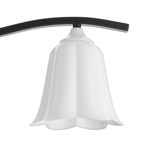 Цена за 2 шт. Плафон универсальный "Цветок"  Е14/Е27 снежно-белый 14х14х13см