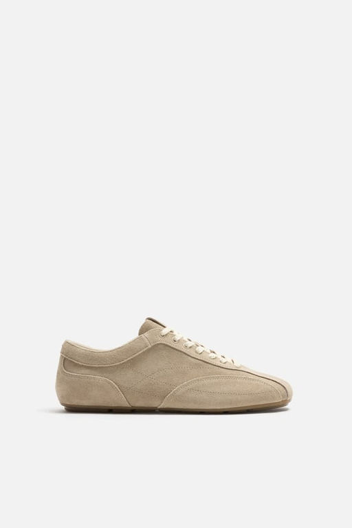 ULTRA-THIN SOLE LEATHER TRAINERS - Zara фото 3