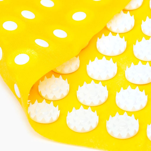 Аппликатор Кузнецова комплект, 144 колючки, спантекс, жёлтый, 260×560 мм + валик 190×320 мм