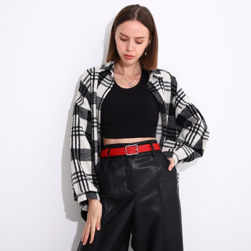 Ремень женский, ширина 3 см, винт, пряжка метал, цвет красный - Simaland фото 3