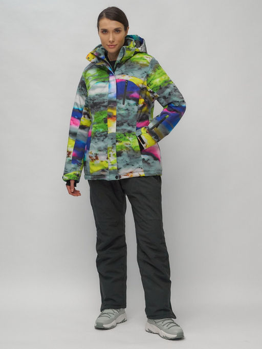 Горнолыжный костюм женский большого размера разноцветный 02278Rz - Chunmai фото 6