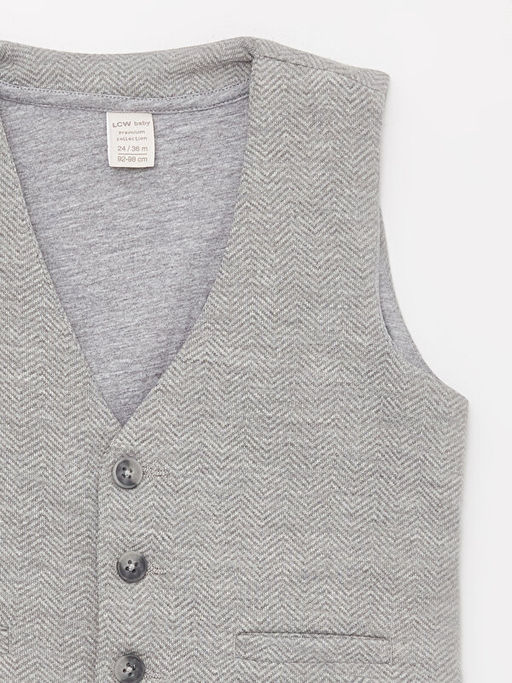 V Yaka Erkek Bebek Pantolon ve Yelek Tak?m 2li - Waikiki фото 3