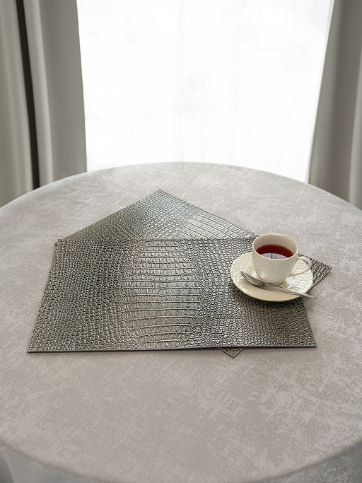 Салфетка сервировочная 45х30 серый ПВХ - Denastia фото 2