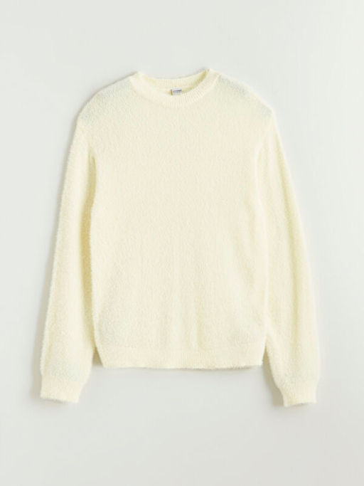 Bisiklet Yaka K?z ?ocuk Triko Kazak