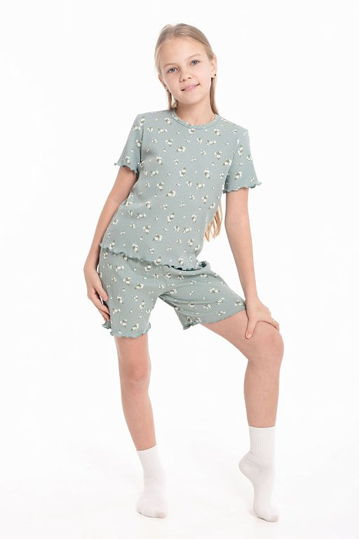Пижама М225100пб полынь/белый - Елена фото 8