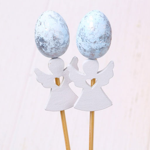 Цена за 3 шт. Набор топперов на пасху «Ангелочки», 2 шт., МИКС