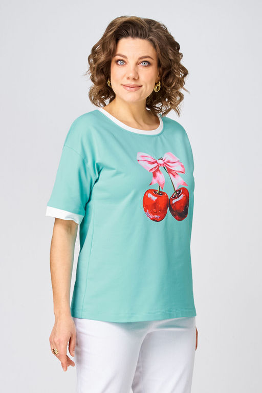 Джемпер Rumoda 2285 бирюзовый  фото 8