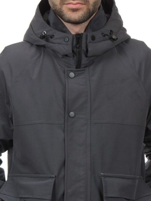 8897 DK. GRAY Куртка мужская зимняя облегченная (130 гр. холлофайбер)