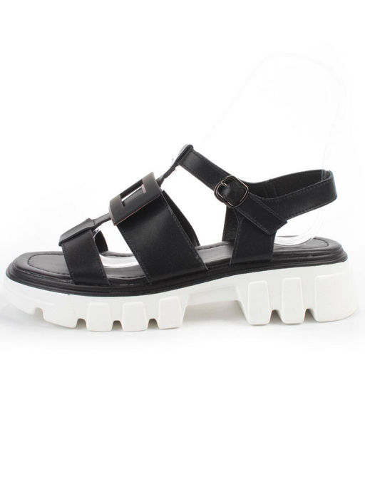 08-PEY195-3 BLACK Босоножки женские (натуральная кожа) - Фабричный китай фото 4