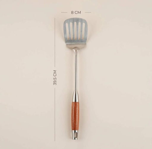 Лопатка перфорированная из нержавеющей стали SL Home Рустик, 39,5?8 см, цвет серебряный