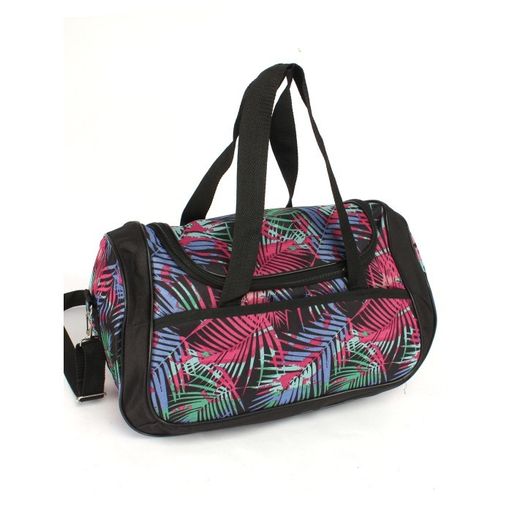 Сумка дорожная Дизайн-Гризли, 1отд, плечевой ремень, 2внеш карм, черный (цв.папоротник) 248155