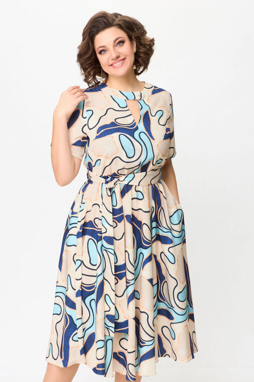 Блуза Swallow 803.2 черный+серебряный узор фото 1117