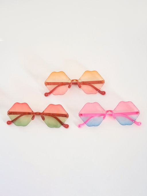 Цена за 2 шт. Карнавальные очки «Губы» градиент, цвета МИКС