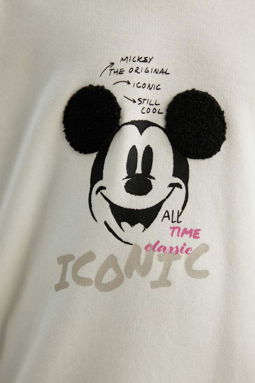 Толстовка с капюшоном для девочек Disney Mickey & Minnie Relax Fit - Defacto фото 7