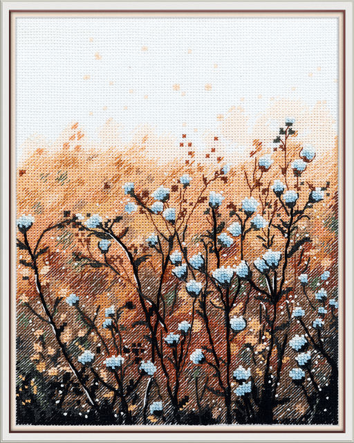 Набор для вышивания PANNA PS-7501 Поле на рассвете 15.5 х 20.5 см