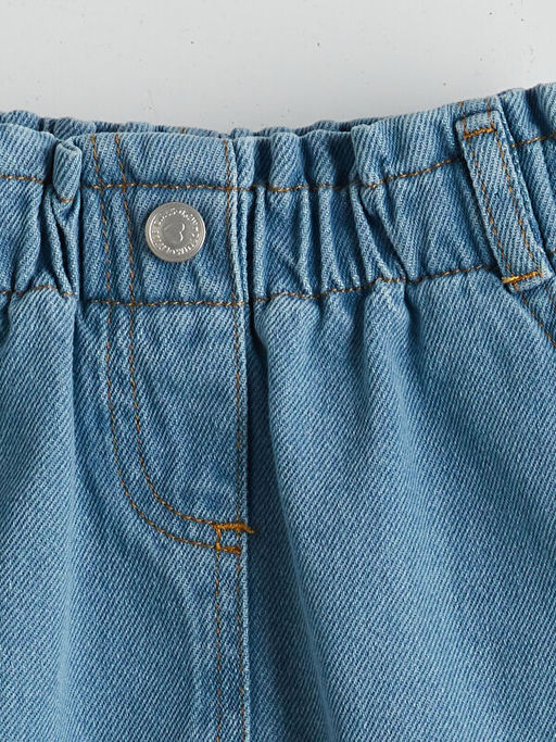 Beli Lastikli K?z ?ocuk Jean Etek