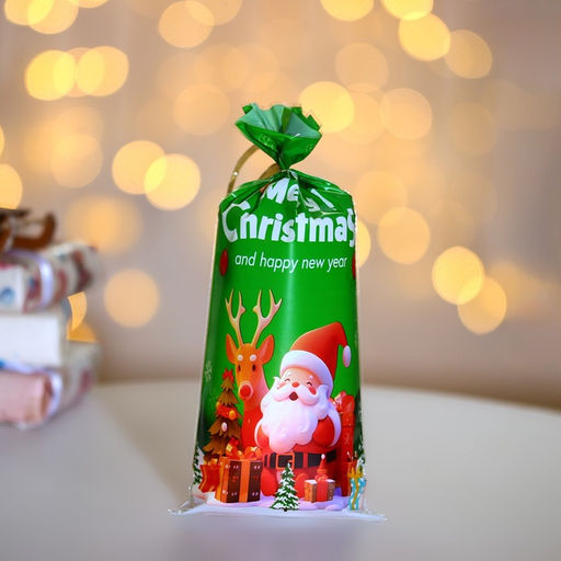 Цена за 50 шт. Пакет подарочный новогодний, для сладких подарков Новогодний МИКС №2 13?27 см1 см - UPAK LAND фото 5