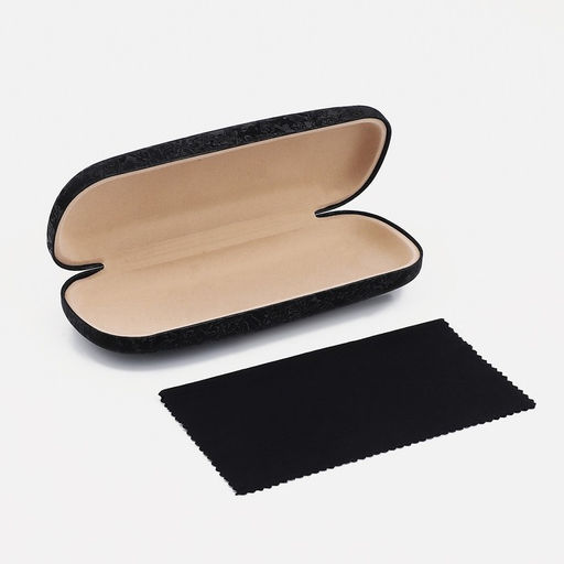 Футляр для очков хлопушка, салфетка, цвет чёрный - Simaland фото 2