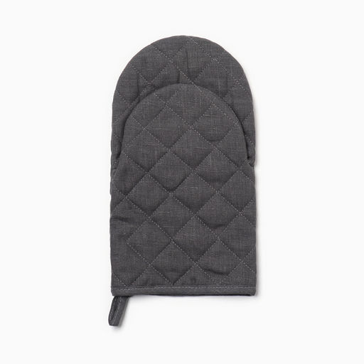 Варежка-прихватка Этель ECO light grey, 15х28 см, 100% лён, 245 г/м2  фото 4