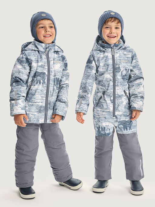 Костюм 7м1526 деним/серый