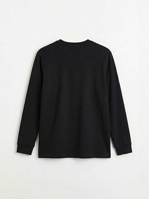 Bisiklet Yaka Uzun Kollu Erkek Ti??rt