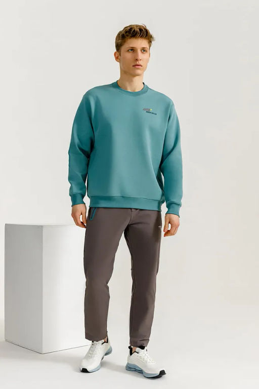 Свитшот Серо-зеленый