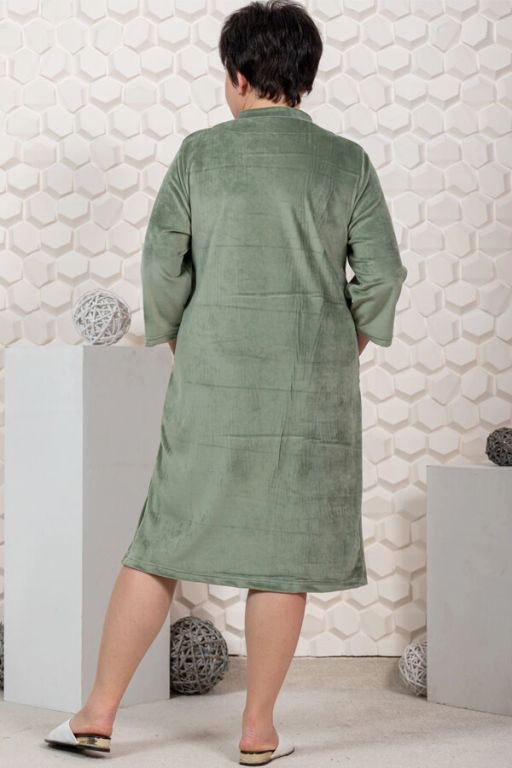 Халат женский, цвет зеленый