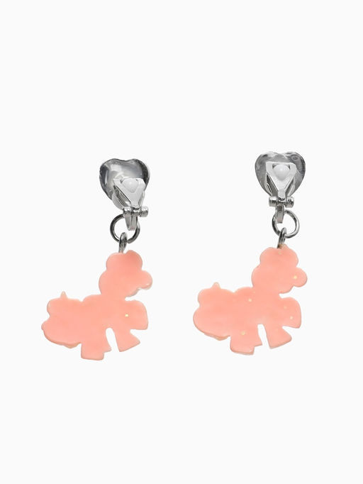 Серьги клипсы детские «Выбражулька. Единорог с сердцем и кристалл», разноцветные