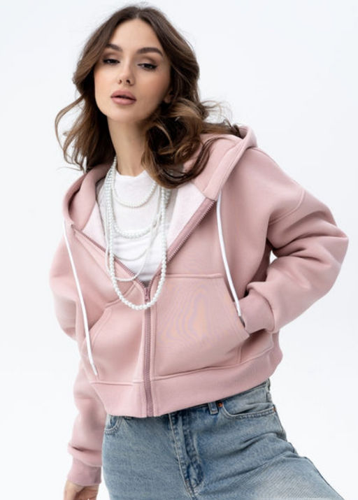 Толстовка укороченная футер 3х нитка с начесом. - Binita фото 9