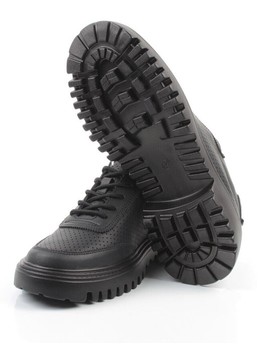 03-YH329-3 BLACK Полуботинки женские (натуральная кожа)