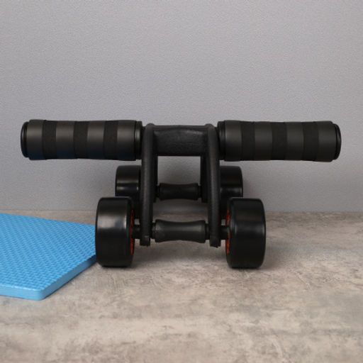 Ролик для пресса Woohooo Ab Roller I / 4 колеса /+ коврик для коленей / черный / уп20 - Галеонтрейд фото 3
