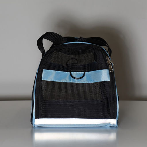 Сумка-переноска сетчатая, 48 х 26 х 31 см, голубая - Пижон фото 14