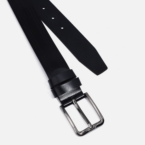 Ремень мужской, ширина 4 см, винт, пряжка металл, цвет чёрный - Simaland фото 2