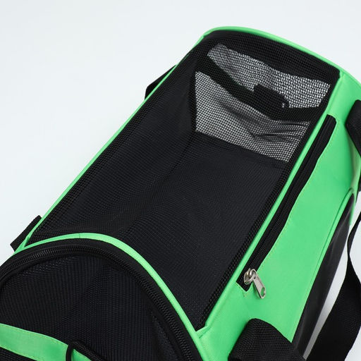 Сумка-переноска сетчатая, 48 х 26 х 31 см, зелёная - Пижон фото 11