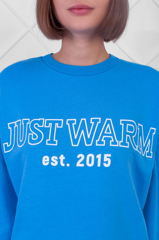 Арт.2524 Костюм с брюками женский 44-52 (5 шт) Цвет:верх-голубой,низ-голубой - Калинка фото 5