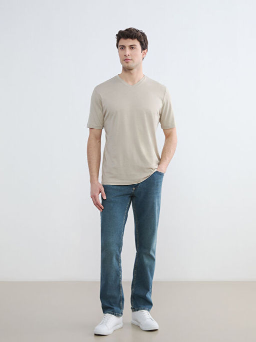 V Yaka Penye Erkek Ti??rt