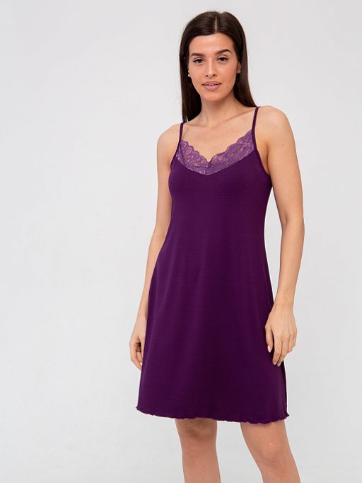 РАСПРОДАЖА Сорочка Совершенство_708/Баклажановый - Ihomelux фото 6