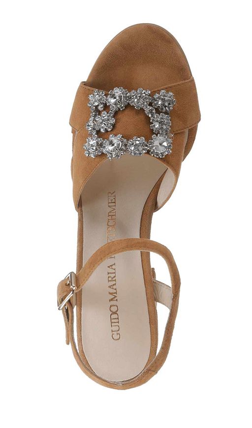 Босоножки, коньячные - No name фото 2