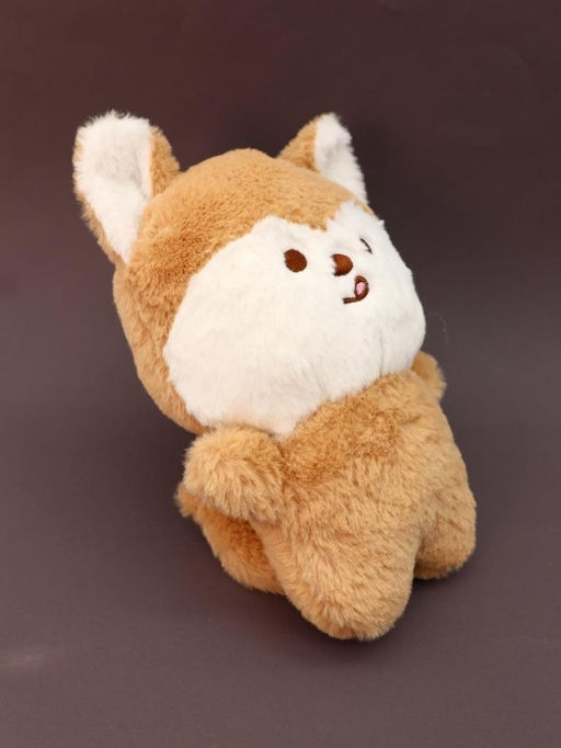 Мягкая игрушка "Shiba-inu tongue", brown, 20 см