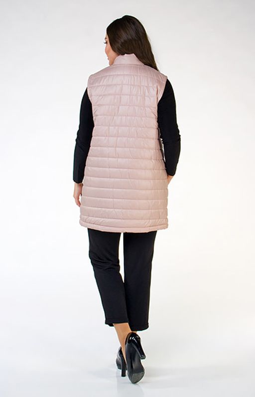 Удлиненный стеганый жилет на подкладке - Ckc collections фото 3