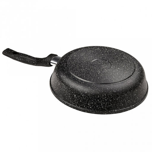 Сковорода-гриль с тефлоновым покрытием д26см "Гранит", h7см, s0,4см, ручка из термостойкого пластика (Россия)