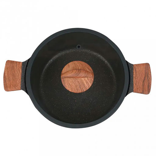 "Stella" Кастрюля с тефлоновым покрытием 3,2л, д23см, h11см, s0,32см, дно д19см, s0,4см, литая, стеклянная жаропрочная крышка, ristretto (Россия)